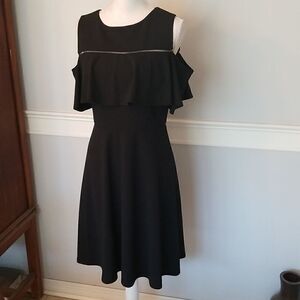 AGB dress black size 10 cold shoulder